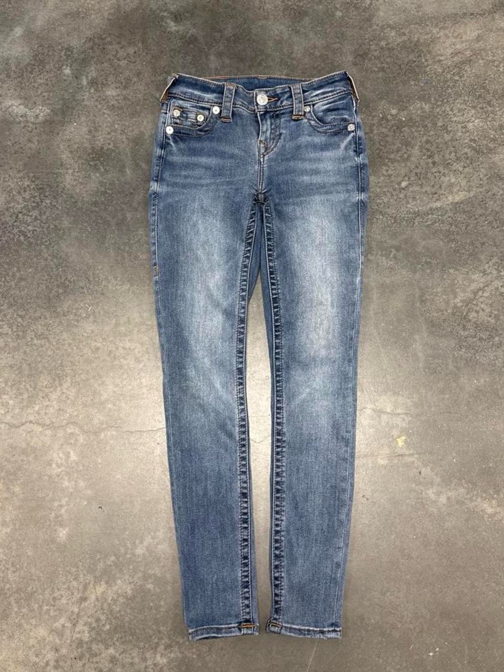 True Religion Women's Faded Blue Skinny Jeans